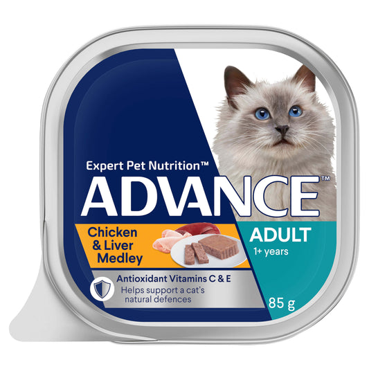 Advance Adult Chicken & Liver Medley Wet Cat Food