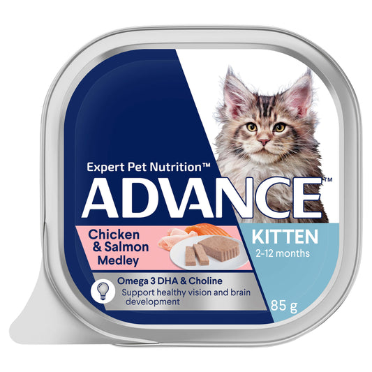 Advance Kitten Chicken & Salmon Medley Wet Cat Food