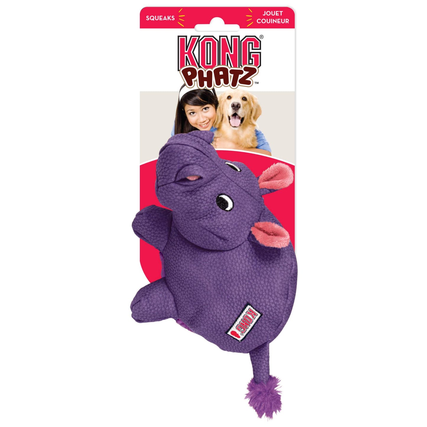 KONG Phatz Hippo Dog Toy (100000004210) [default_color]