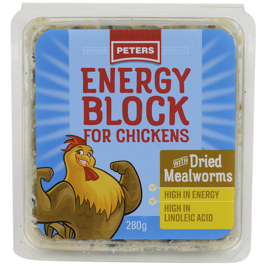 Peters Energy Block for Chickens with Dried Mealworms 280g (100000005587) [default_color]