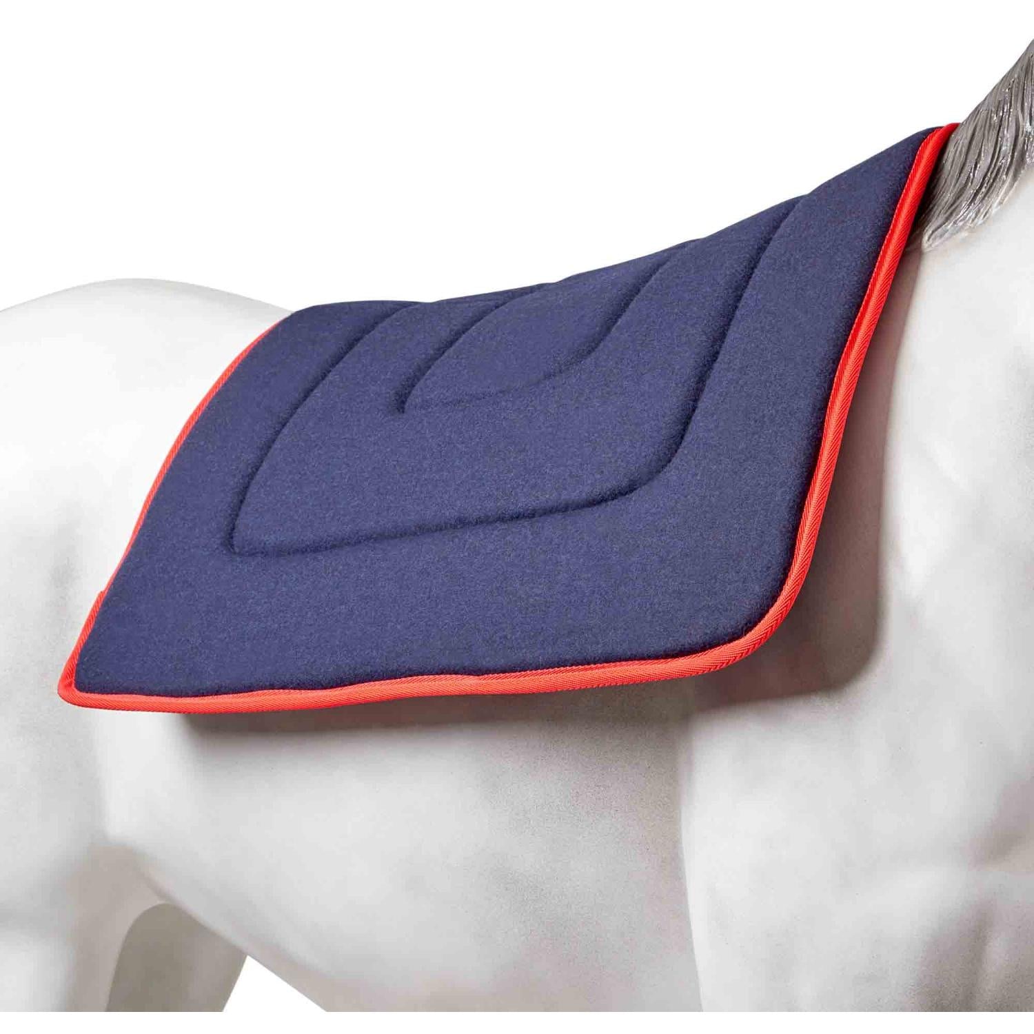 Ascot Wool Saddlecloth (100000010584) [Navy Red]