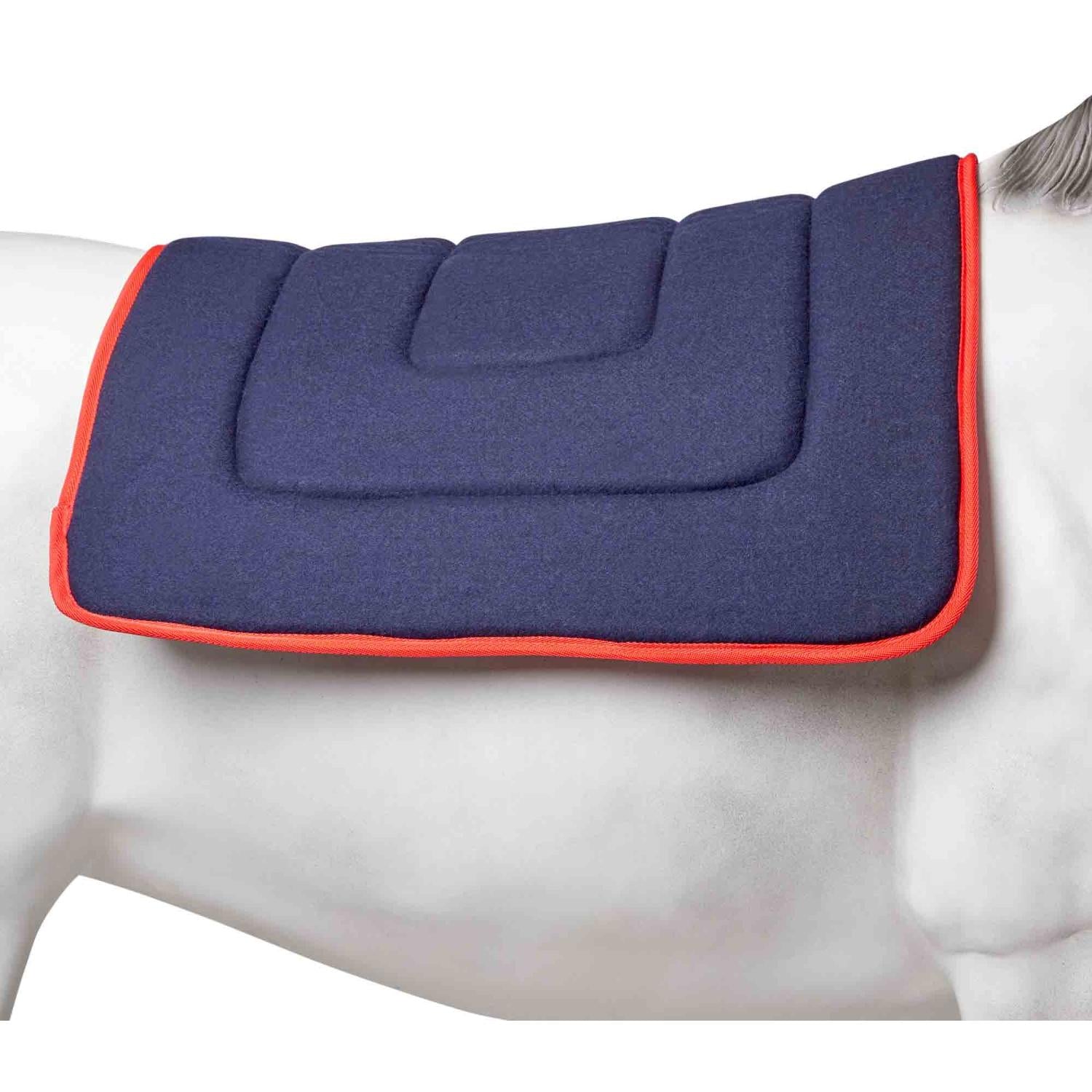 Ascot Wool Saddlecloth (100000010584) [Navy Red]