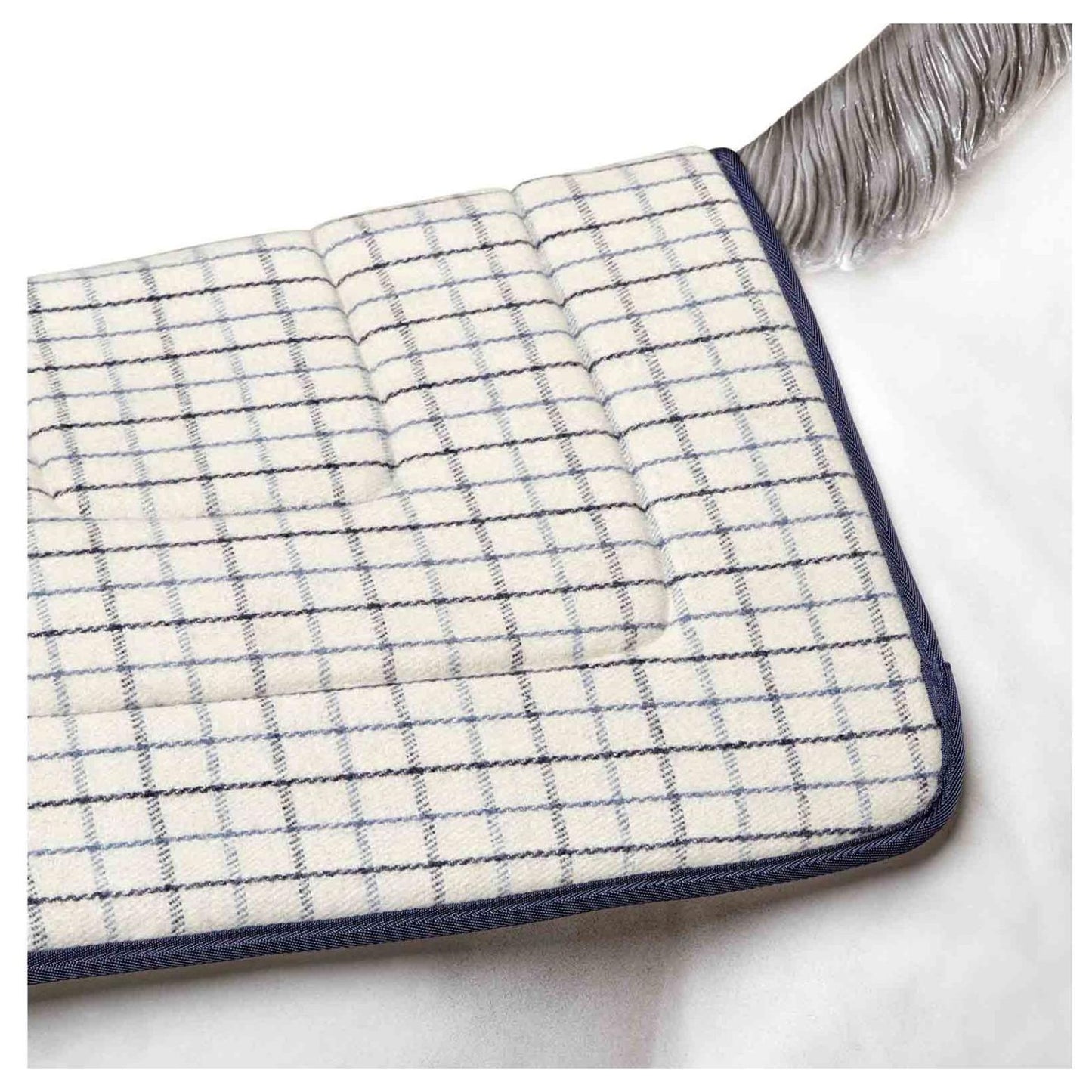 Ascot Wool Saddlecloth (100000010586) [White/Blue]