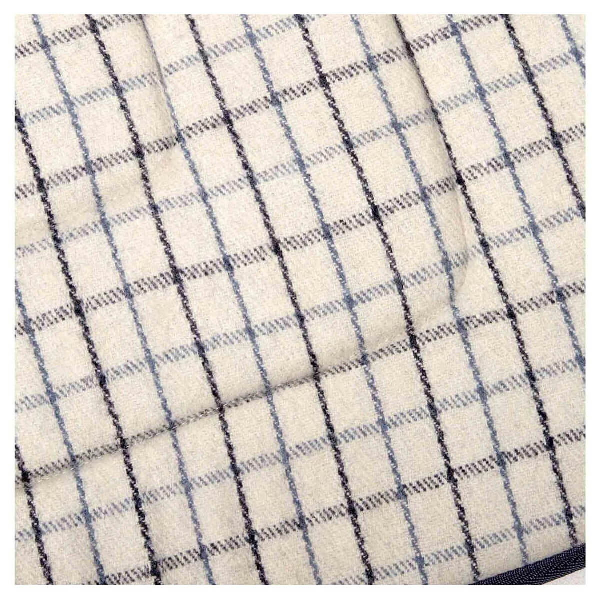 Ascot Wool Saddlecloth (100000010586) [White/Blue]