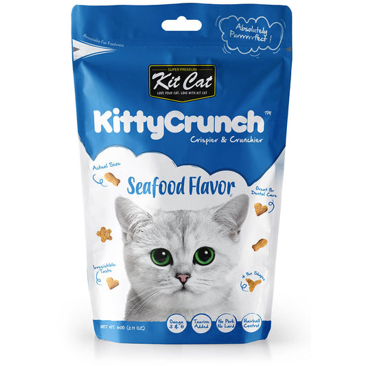 Kit Cat Seafood Kitty Crunch Cat Treats 60g (100000010886) [default_color]