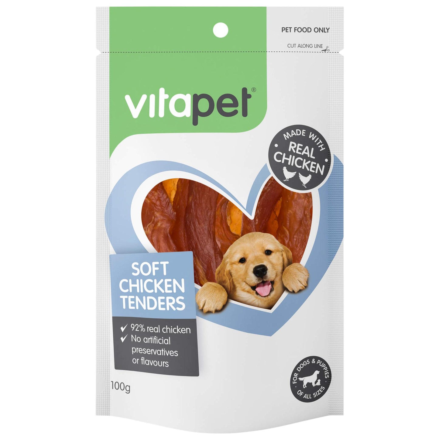 Vitapet Jerhigh Soft Chicken Tenders Dog Treats 100g (100000011450) [default_color]