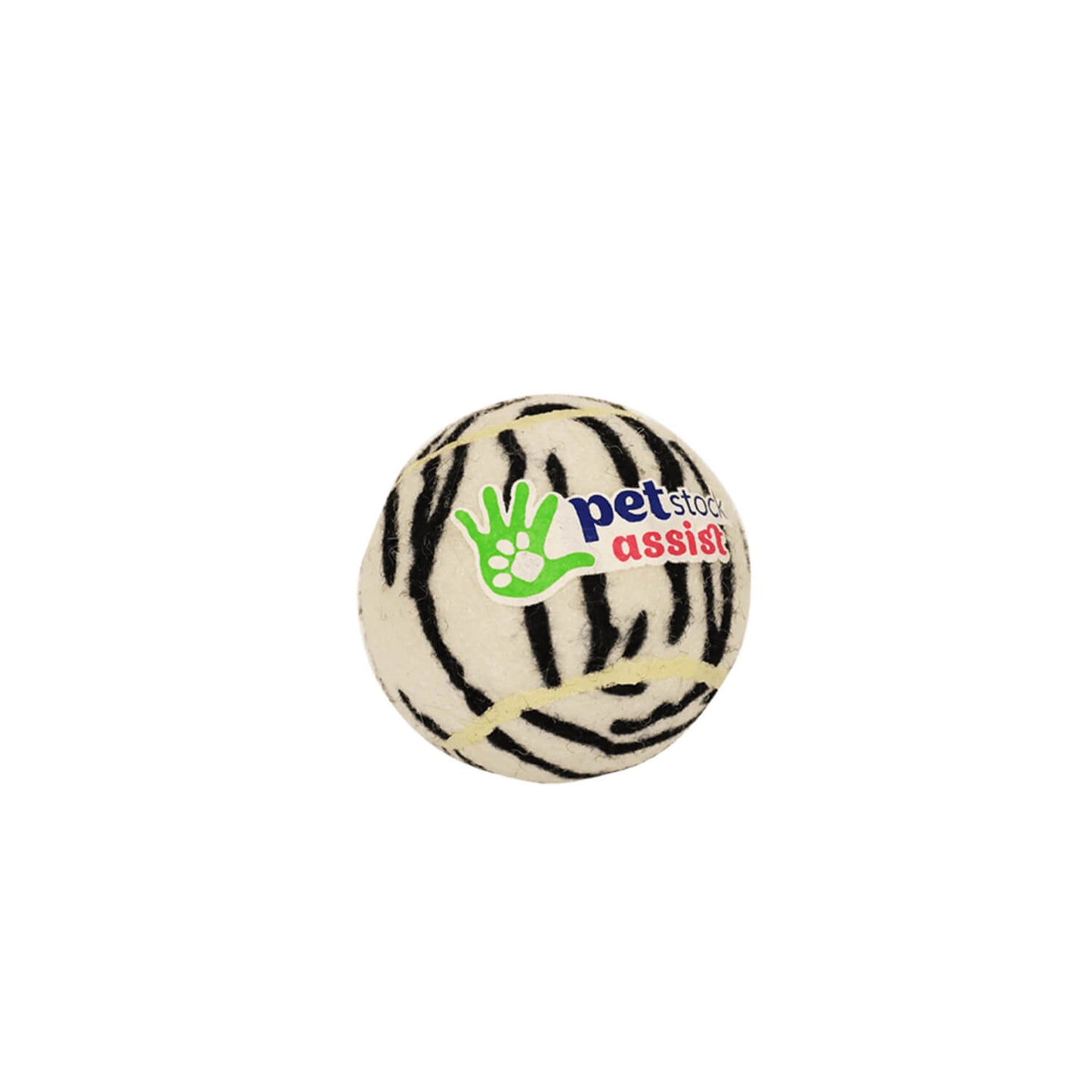 PETstock Assist Zebra Print Tennis Ball (100000013179) [Zebra]