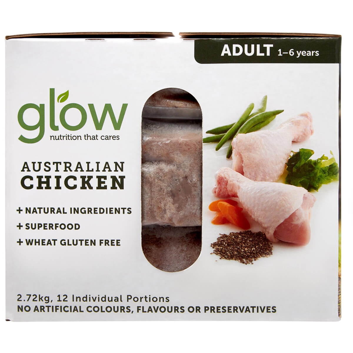 Glow Adult Australian Chicken Raw Dog Food 2.72kg (100000014543) [default_color]