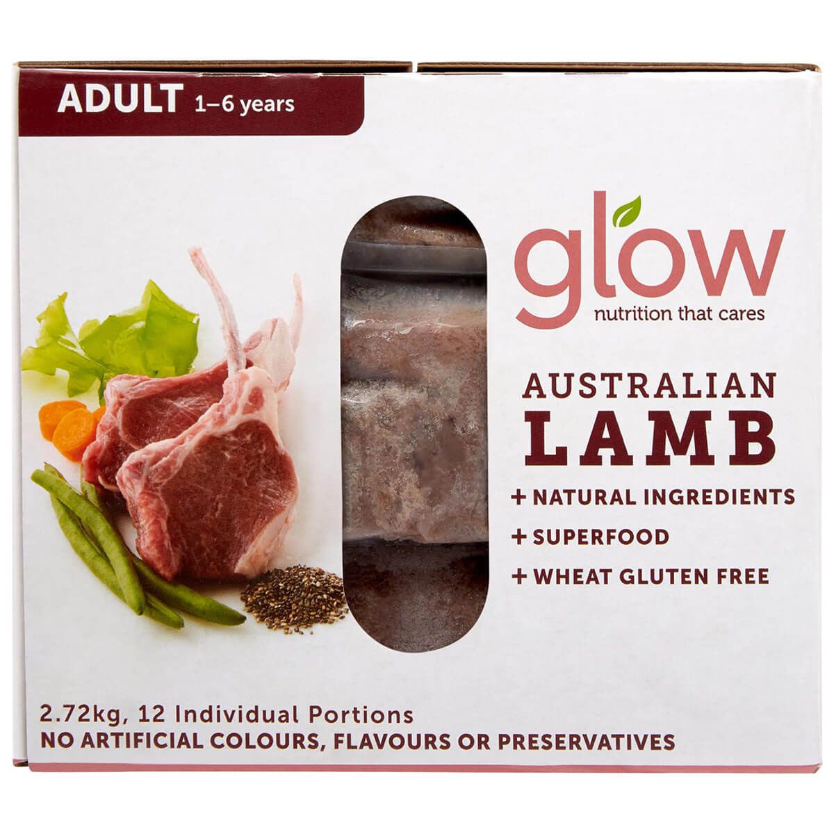 Glow Adult Australian Lamb Raw Dog Food 2.72kg (100000014546) [default_color]