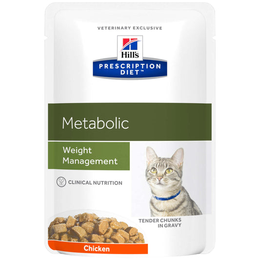 Hill's Prescription Diet Metabolic Weight Management Pouches Wet Cat Food 85G (100000014787) [default_color]