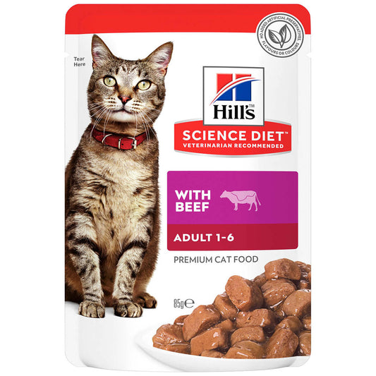 Hill's Science Diet Adult Beef Wet Cat Food 85g (100000019302) [default_color]