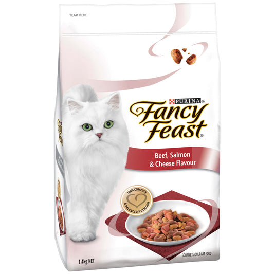 Fancy Feast Beef, Salmon & Cheese Adult Dry Cat Food 1.4kg (100000019315) [default_color]