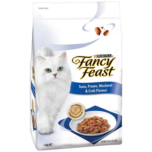 Fancy Feast Tuna, Prawn, Mackerel & Crab Adult Dry Cat Food 1.4kg (100000019316) [default_color]