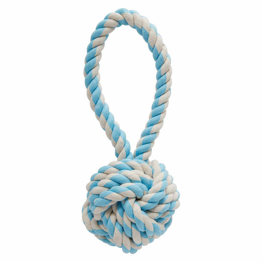 Lexi & Me Single Knot Rope Dog Toy (100000019993) [White/Blue]