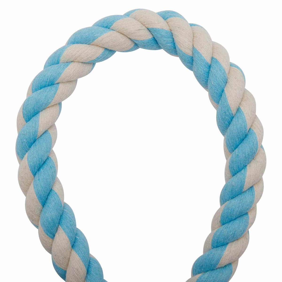 Lexi & Me Single Knot Rope Dog Toy (100000019993) [White/Blue]