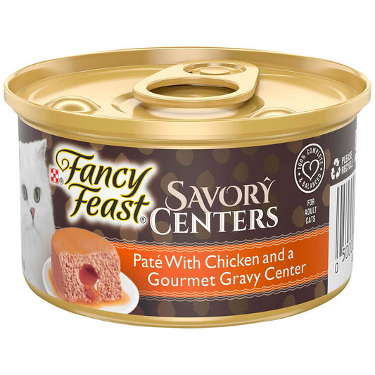 Fancy Feast Savory Centers Pate With Chicken and a Gourmet Gravy Center 85g (100000020872) [default_color]