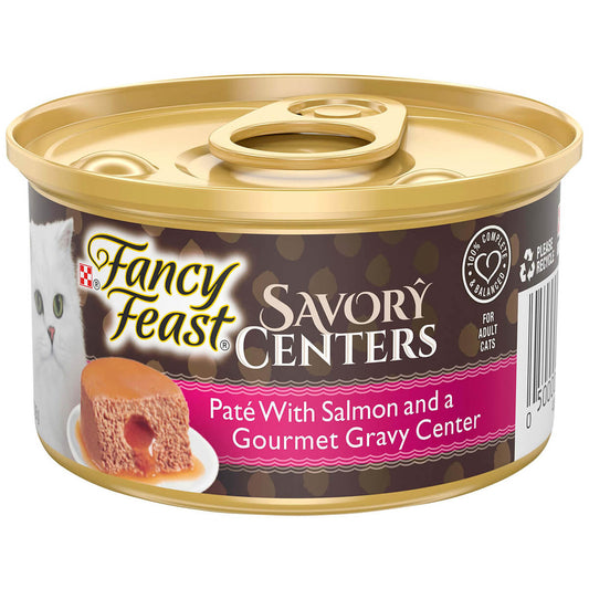 Fancy Feast Savory Centers Pate With Salmon and a Gourmet Gravy Center 85g (100000020873) [default_color]