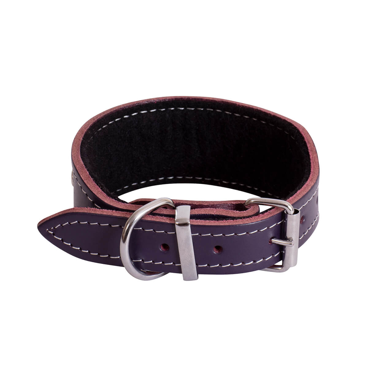 Beau Pets Dog Collar Whippet Leather Stud (100000021764) [Purple]