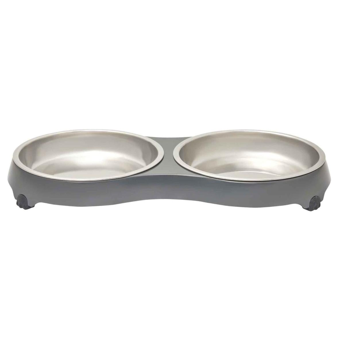 Lexi & Me Double Cat Bowl 400ML each (100000022289) [Charcoal]