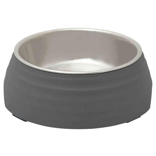 Buddy & Belle Ripple Melamine Bowl (100000022304) [Charcoal]