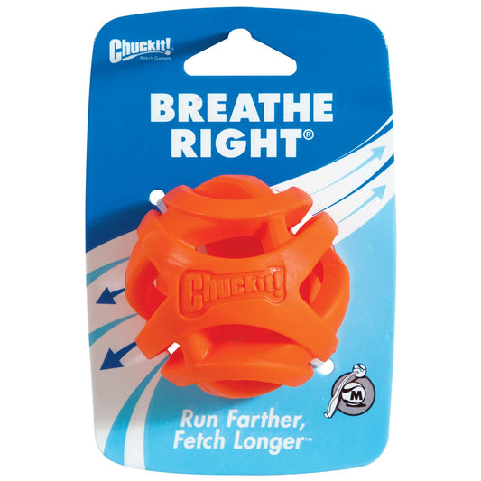 ChuckIt Breathe Right Fetch Ball Dog Toy Medium (100000022715) [Orange]