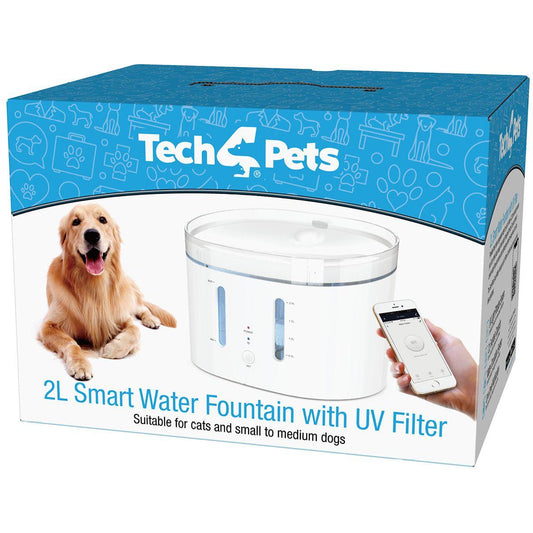 Tech 4 Pets Smart Water Fountain with UV Light 2L (100000023078) [default_color]