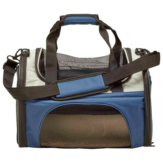 Buddy & Belle Collapsible Cat Carrier (100000023905) [Blue/Black]