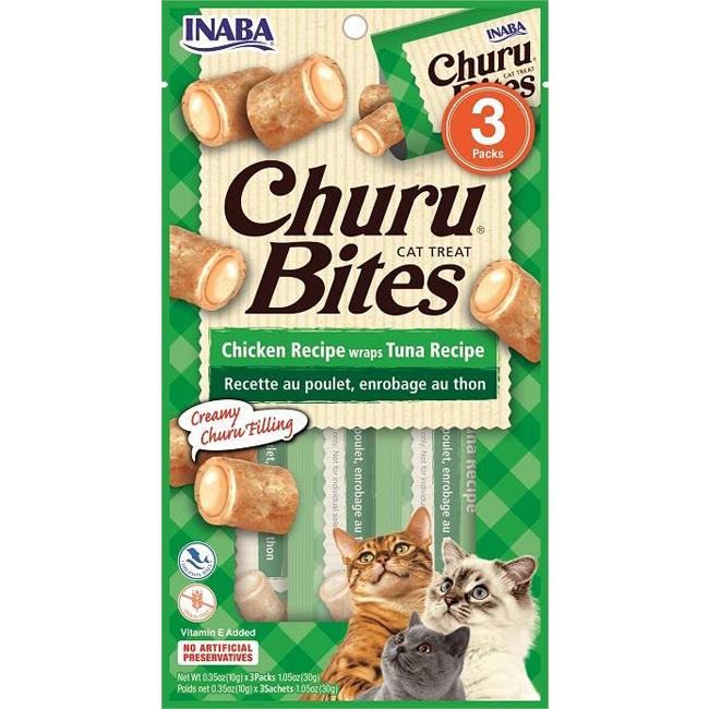 Churu Bites Chicken Wraps Tuna Cat Treats 3pk (100000024121) [default_color]