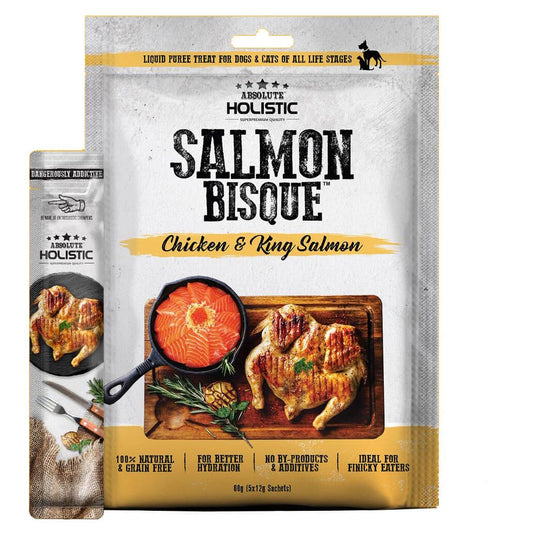Absolute Holistic Chicken & King Salmon Bisque Cat & Dog Treats 60g (100000024191) [default_color]