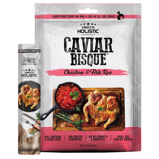 Absolute Holistic Chicken & Caviar Bisque Cat & Dog Treats 60g (100000024192) [default_color]