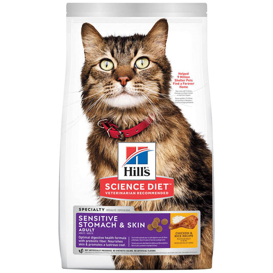 Hill's Science Diet Sensitive Stomach & Skin Adult Chicken Dry Cat Food (100000024741) [default_color]