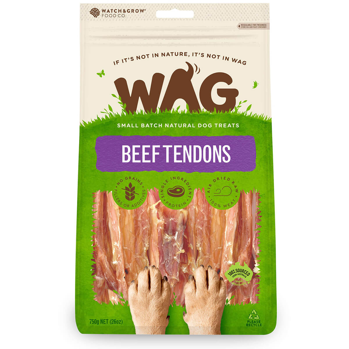 WAG Beef Tendons Dog Treats 750g (100000036723) [default_color]