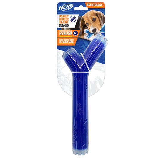 NERF Scented Peanut Butter Scentology Stick Solid Core Dog Toy (100000040428) [default_color]