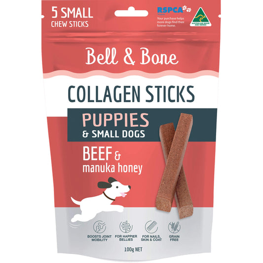 Bell & Bone Beef Collagen Sticks Puppy & Small Dog Treats 100g (100000045430) [default_color]