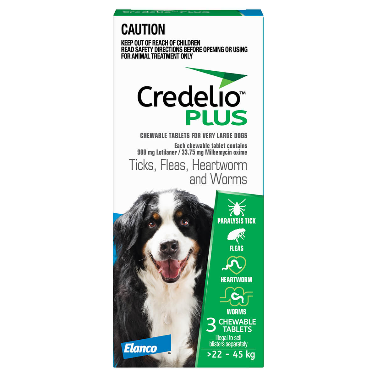 Credelio Plus Chewable Tablets For X-Large Dog 22-45kg (100000051889) [default_color]