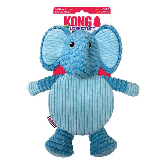 KONG Low Stuff Crackle Tummiez Elephant Dog Toy (100000055291) [Blue]