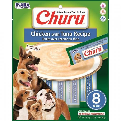 Inaba Churu Chicken with Tuna Recipe Dog Treats 8pk (100000057102) [default_color]