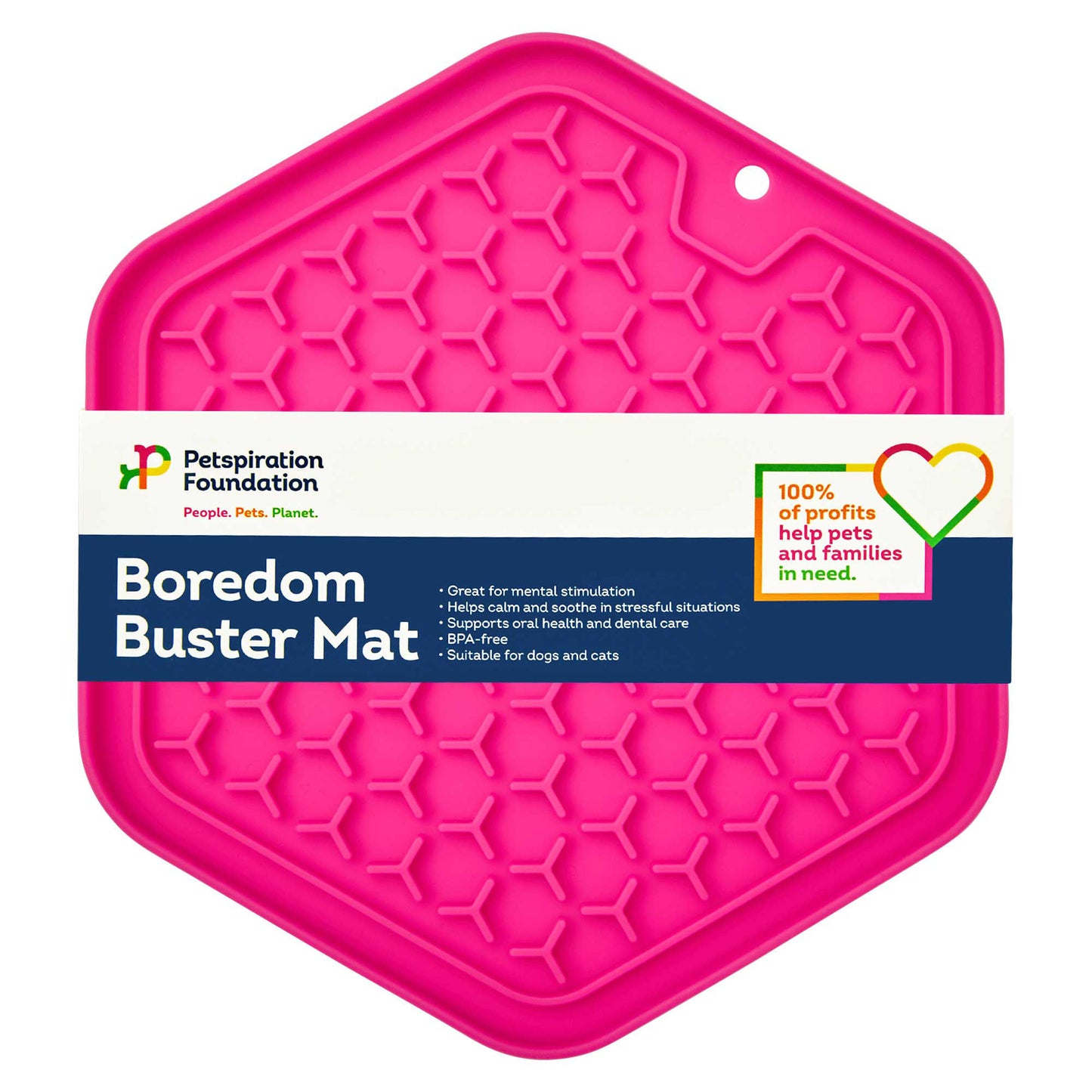 Petstock Foundation Boredom Buster Lick Mat Hexagon