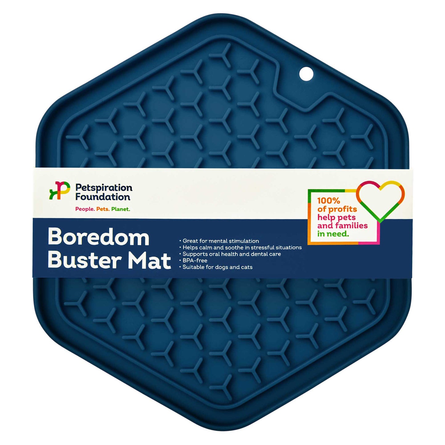 Petstock Foundation Boredom Buster Lick Mat Hexagon