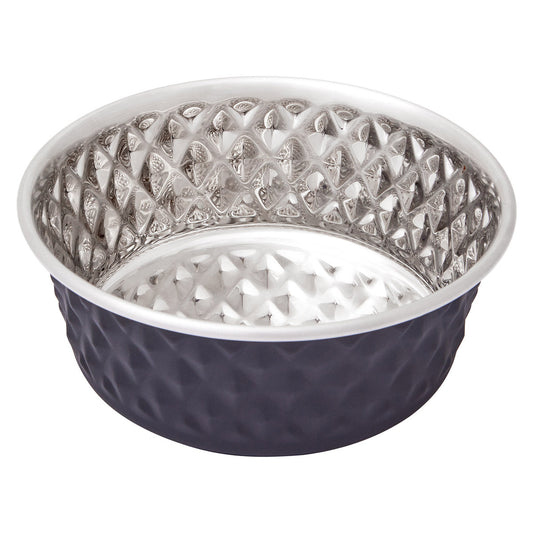 Lexi & Me Stainless Steel Dog Bowl Black (100000057514) [Black]