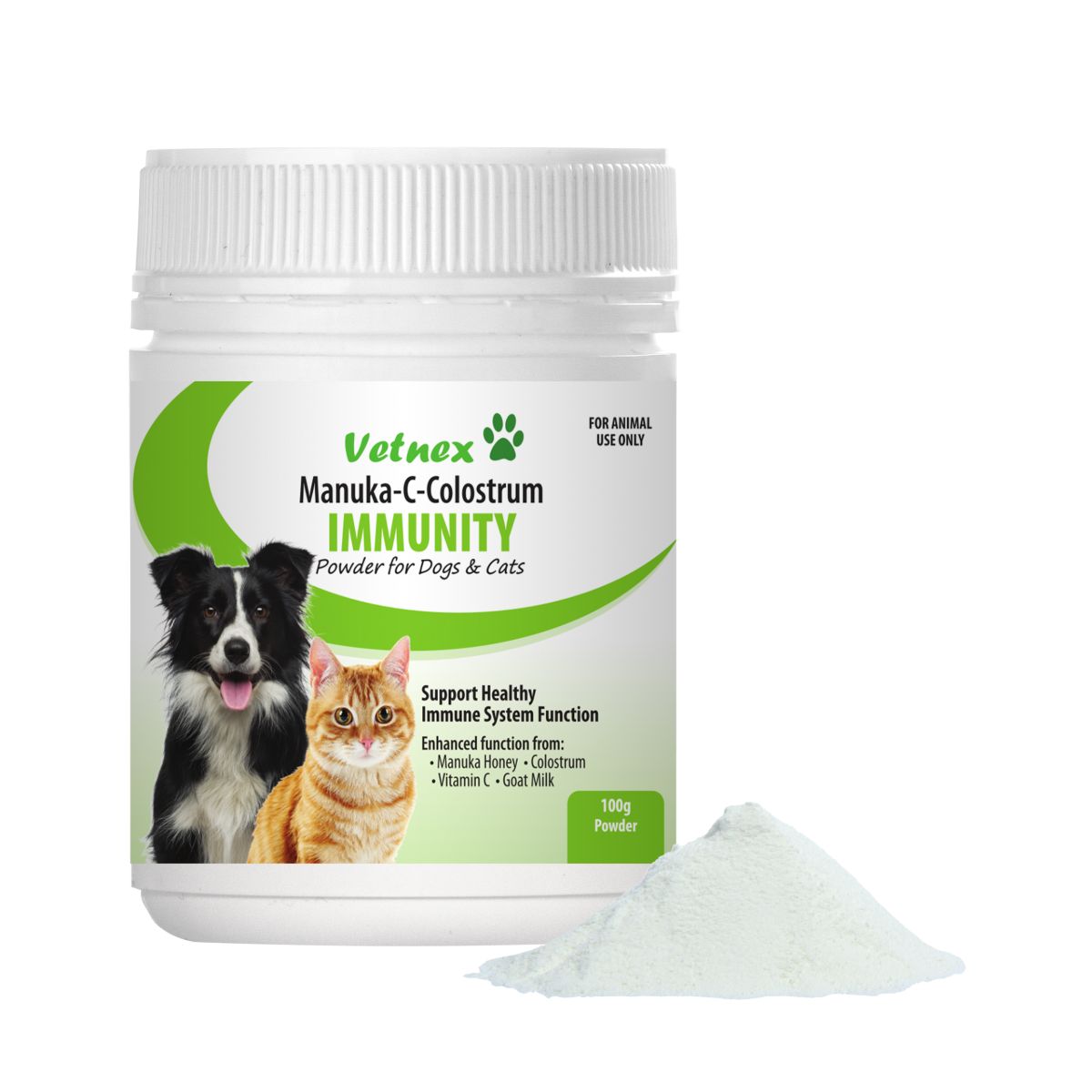 Vetnex Manuka-C-Colostrum Immunity Powder for Dogs & Cats 100g (100000058225) [default_color]