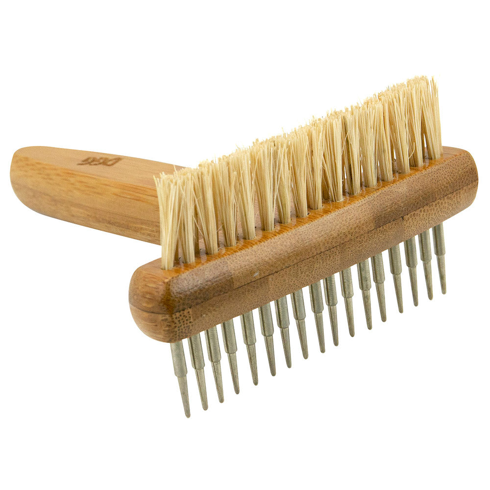 DGG Double Sided Hemp Bristle & Bamboo Shedding Rake (100000059078) [default_color]