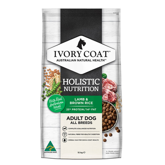 Ivory Coat Holistic Nutrition Adult Lamb & Brown Rice Dry Dog Food 15kg (100000060226) [default_color]
