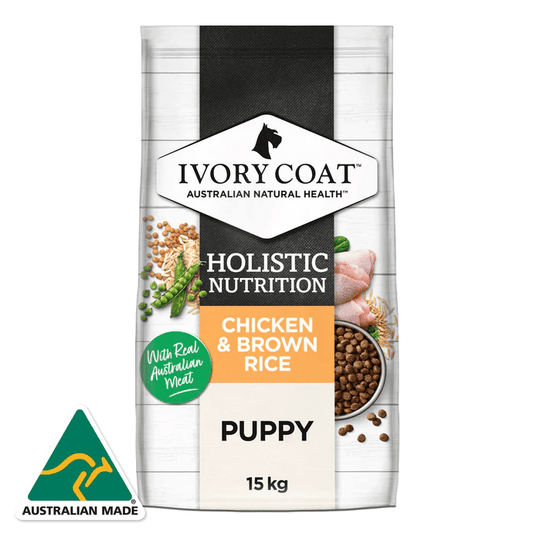 Ivory Coat Holistic Nutrition Dry Puppy Food Chicken & Brown Rice 15kg