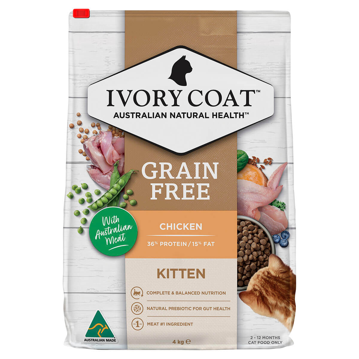 Ivory Coat Grain Free Kitten Chicken Dry Cat Food