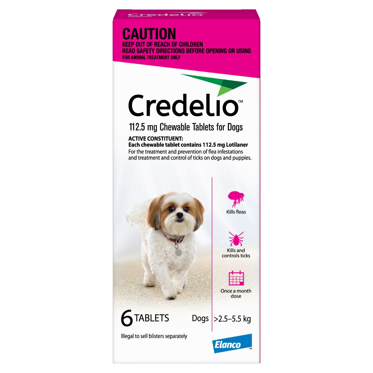 Credelio Tasty Chew Flea & Tick Treatment Small Dog (100000073807) [default_color]