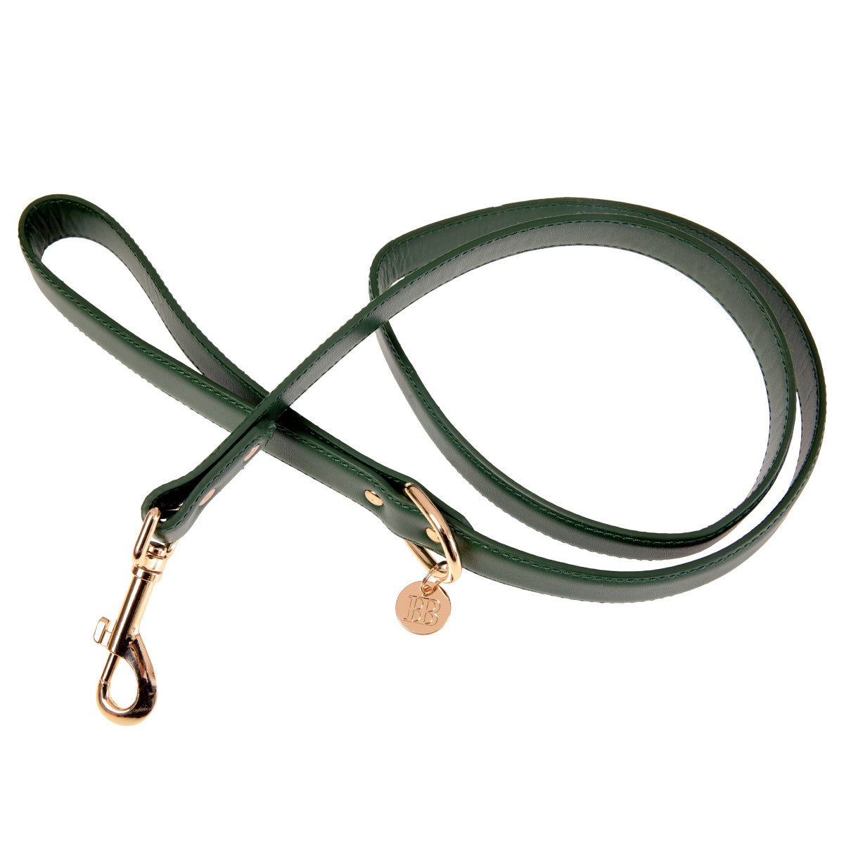 Buddy & Belle Leather Lead One Size Bottle Green