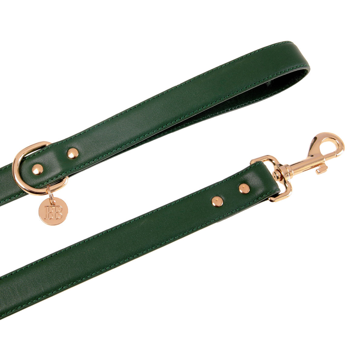 Buddy & Belle Leather Lead One Size Bottle Green