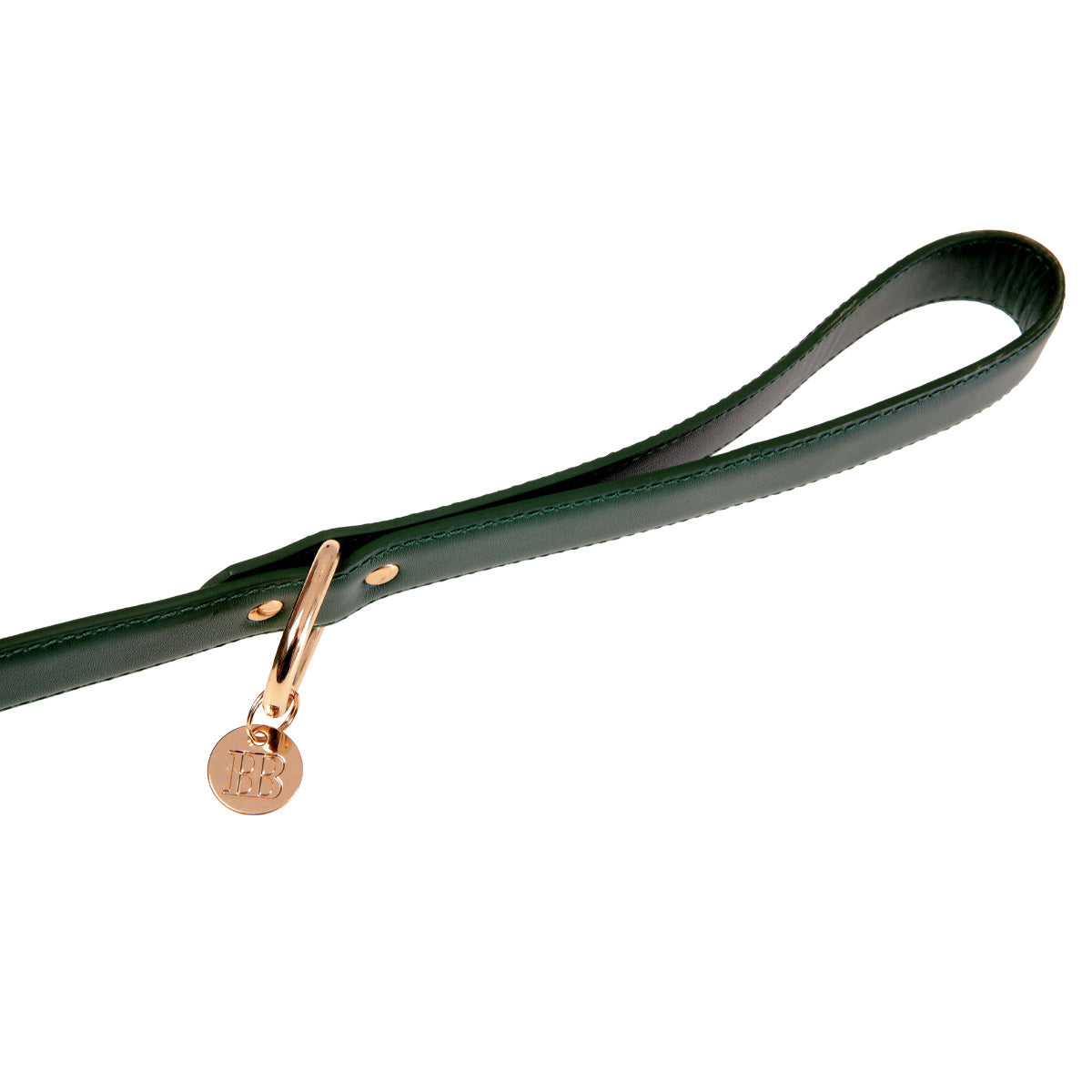 Buddy & Belle Leather Lead One Size Bottle Green
