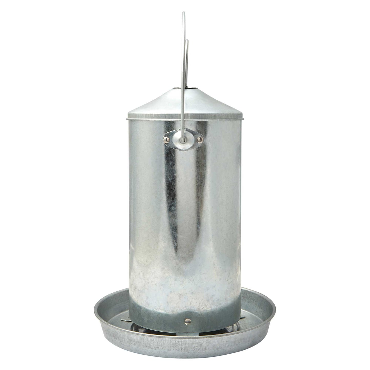 Lexi & Me Galvanised Steel Poultry Feeder with Handle 4kg